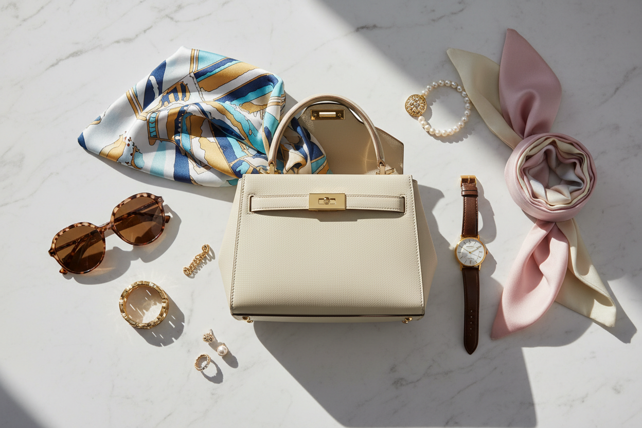 Women accessories in rainy season