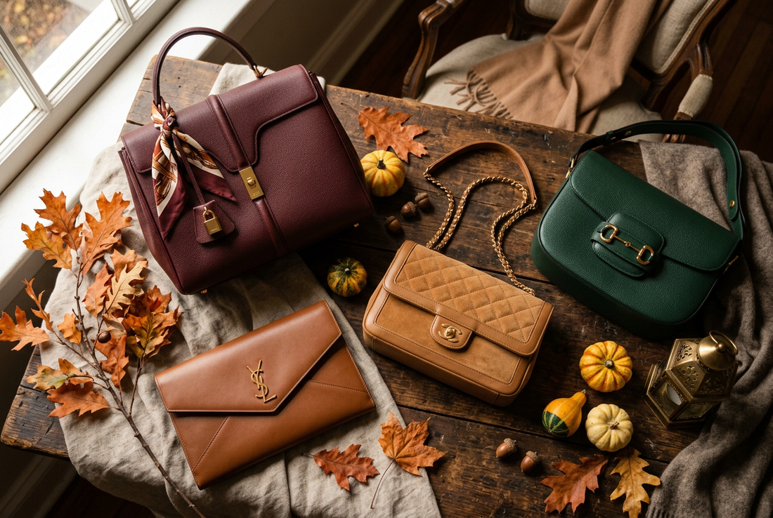 curated designer handbags for sale in fall season