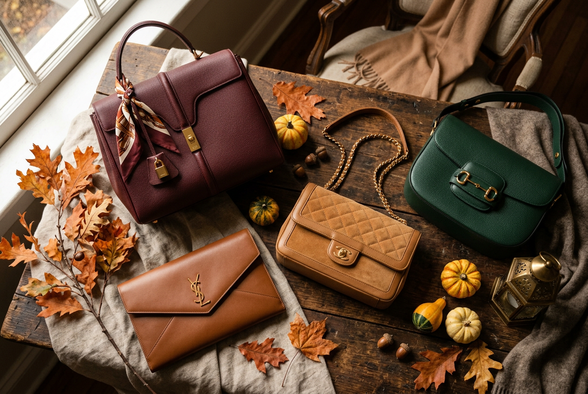 curated designer handbags for sale in fall season