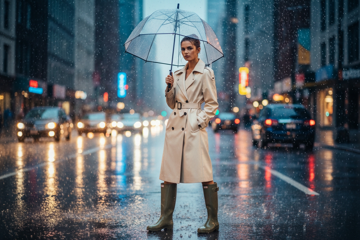 women clothing in rainy season