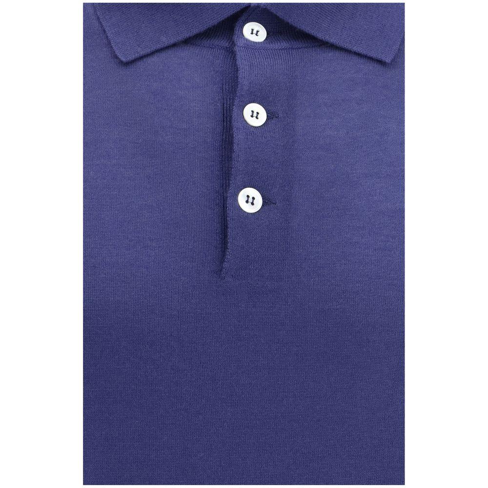 Brunello Cucinelli Blue Cashmere Dress Shirt - Zeiniez