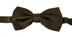 Dolce & Gabbana Brown Polka Dots Silk Adjustable Neck Papillon Men Bow Tie - Zeiniez