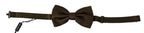 Dolce & Gabbana Brown Polka Dots Silk Adjustable Neck Papillon Men Bow Tie - Zeiniez