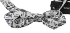 Dolce & Gabbana White Instruments Adjustable Neck Papillon Men Bow Tie - Zeiniez