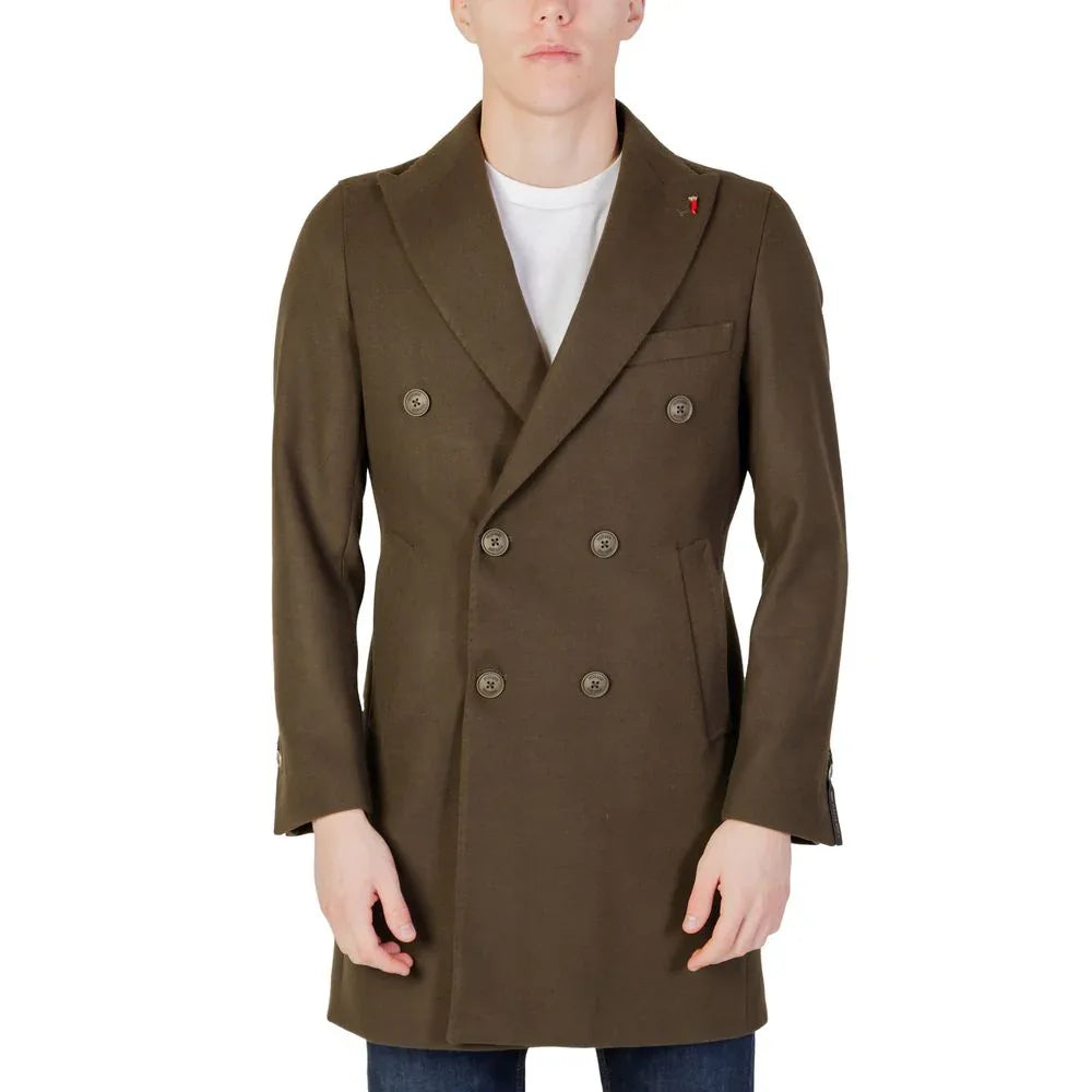 Mulish Green Polyester Coat - Zeiniez