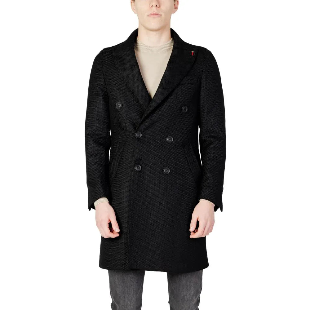 Mulish Black Polyester Coat - Zeiniez