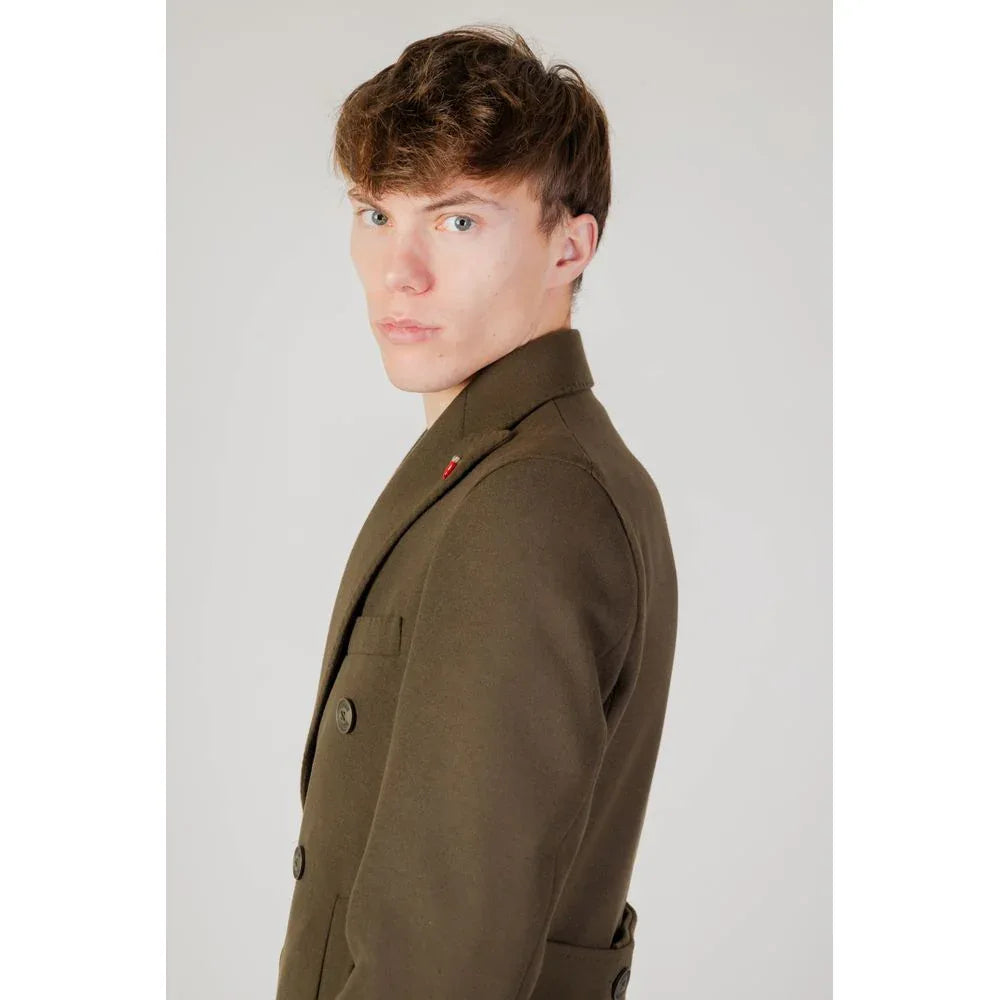 Mulish Green Polyester Coat - Zeiniez