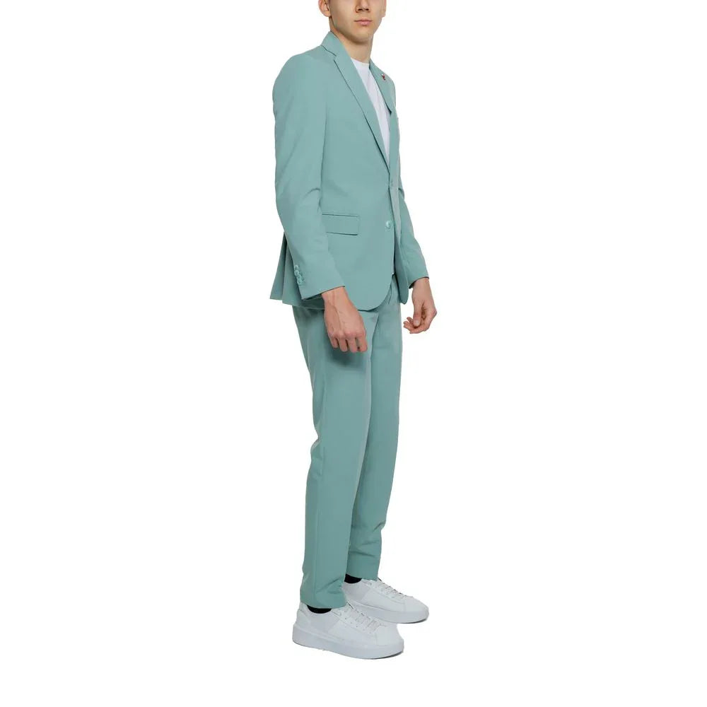 Mulish Green Polyester Two-Piece Suit - Zeiniez