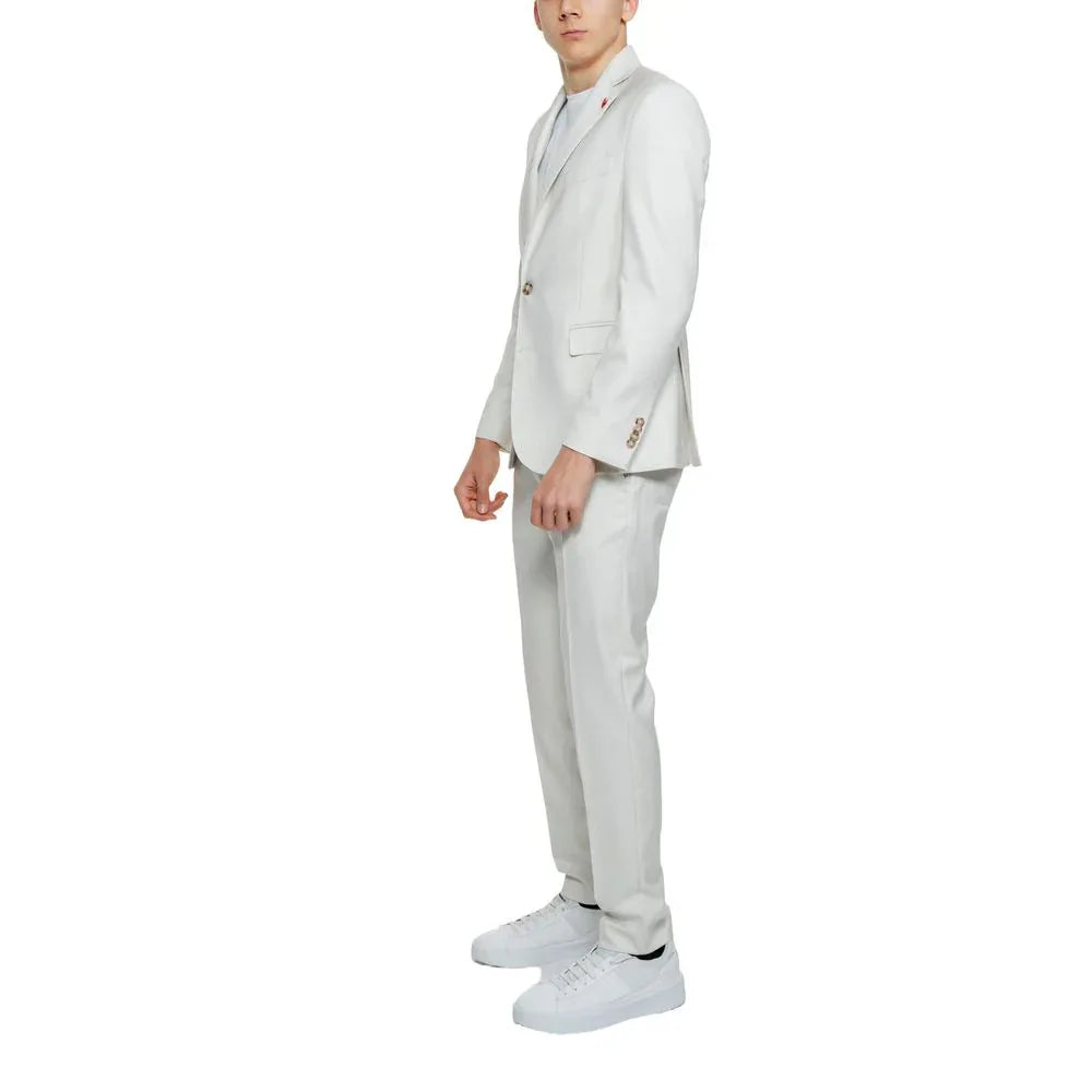 Mulish Beige Polyester Two-Piece Suit - Zeiniez