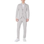Mulish Gray Polyester Two-Piece Suit - Zeiniez
