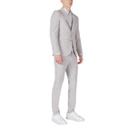 Mulish Gray Polyester Two-Piece Suit - Zeiniez