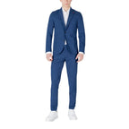 Mulish Blue Cotton Two-Piece Suit - Zeiniez