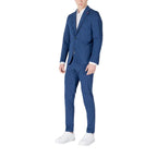 Mulish Blue Cotton Two-Piece Suit - Zeiniez