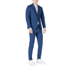 Mulish Blue Cotton Two-Piece Suit - Zeiniez