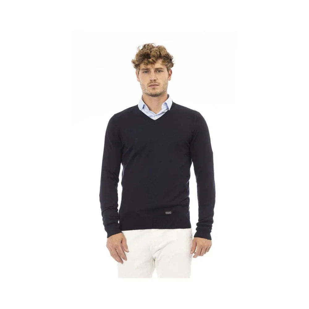 Baldinini Trend Blue Cashmere Sweatshirt - Zeiniez