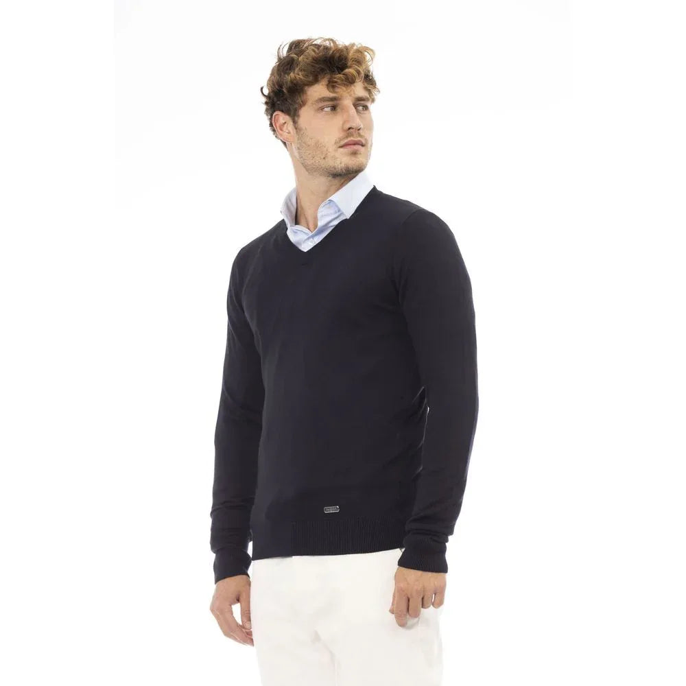 Baldinini Trend Blue Cashmere Sweatshirt - Zeiniez