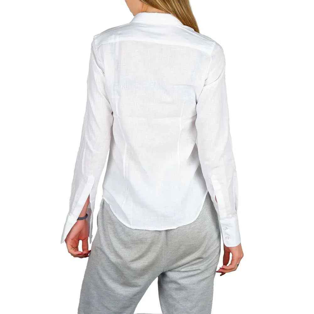 Made in Italy White Cotton Dress Shirt - Zeiniez