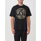Versace Jeans Black Cotton T-Shirt - Zeiniez
