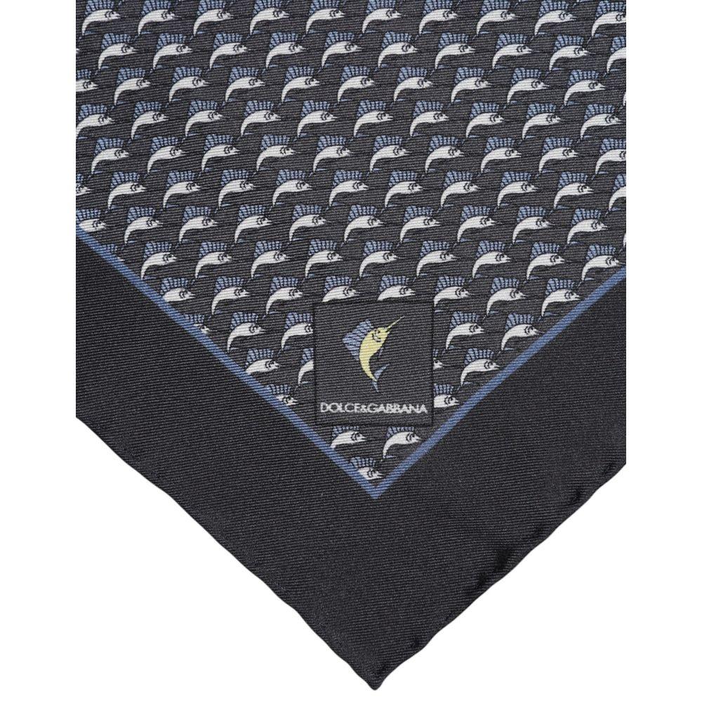 Dolce & Gabbana Black Silk Scarf - Zeiniez