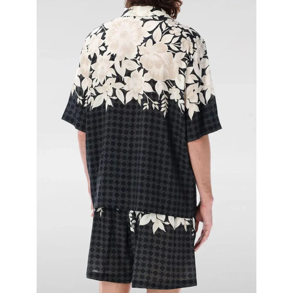 Amiri Black Silk Pattern Shirt - Zeiniez