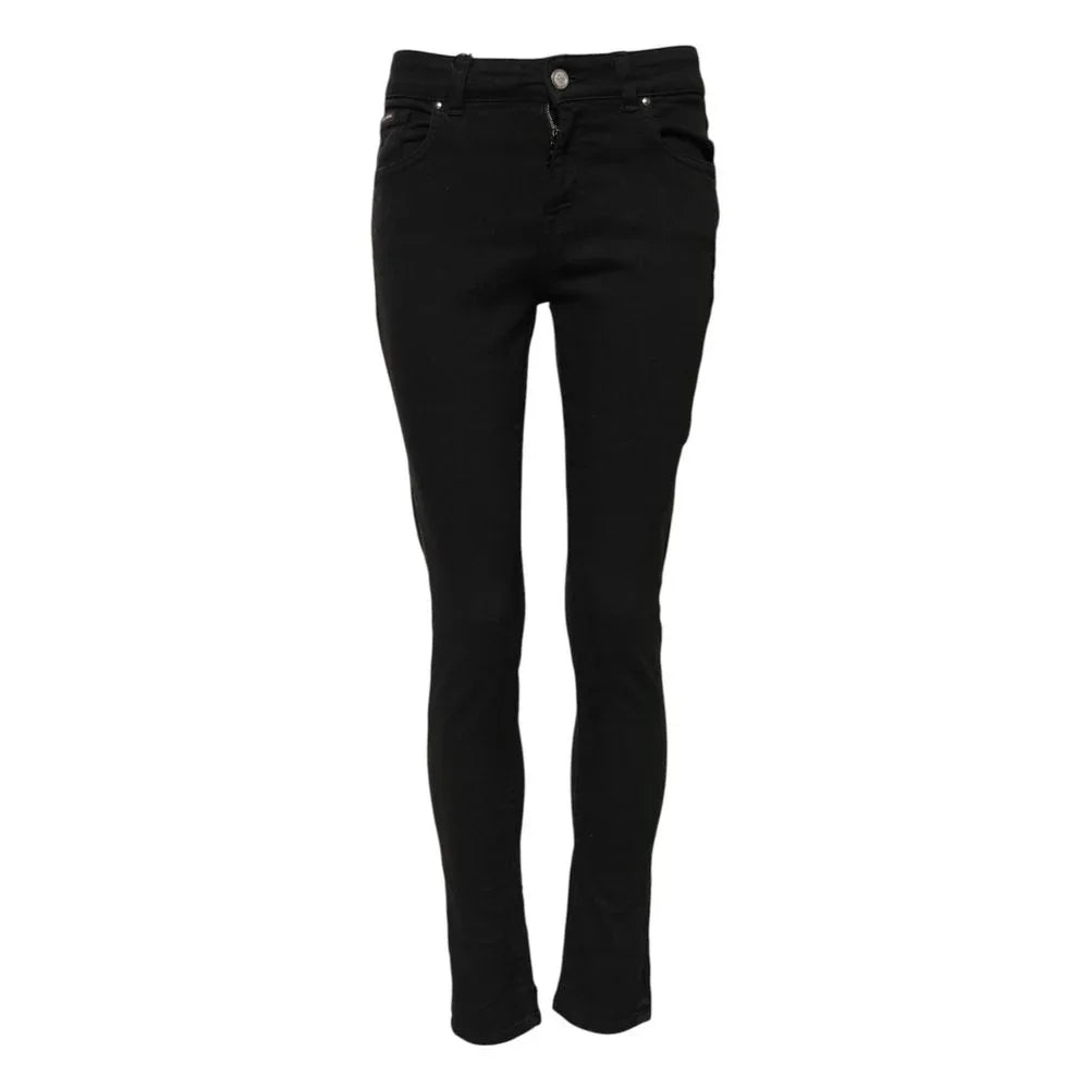 Dolce & Gabbana Black Cotton Skinny Jeans - Zeiniez
