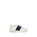 Valentino Garavani Black Calf Leather Bos Taurus Low Top Sneakers - Zeiniez