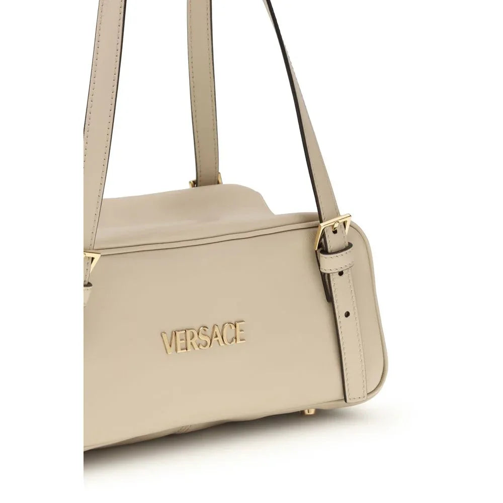 Versace Beige Lamb Ovis Aries Aries Shoulder Bag - Zeiniez