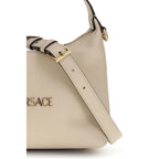 Versace Cream Calf Leather Bos Taurus Handbag - Zeiniez