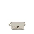 Coccinelle White Calf Leather Bos Taurus Shoulder Bag - Zeiniez