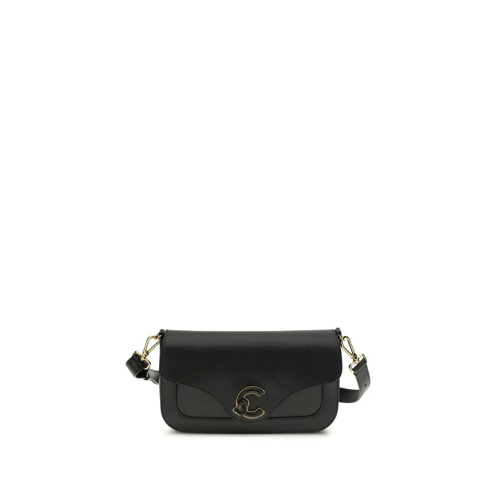 Coccinelle Black Calf Leather Bos Taurus Shoulder Bag - Zeiniez