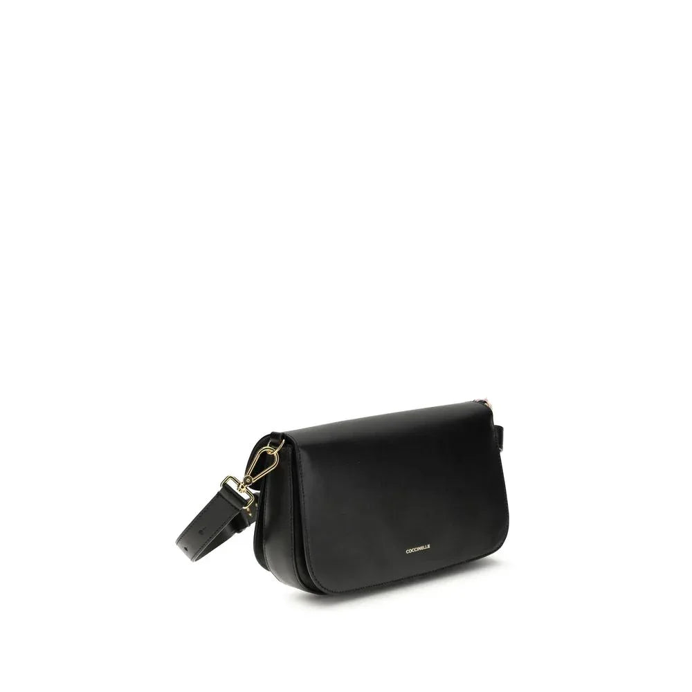 Coccinelle Black Calf Leather Bos Taurus Shoulder Bag - Zeiniez