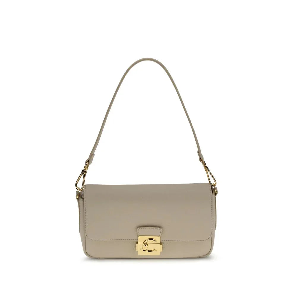 Coccinelle Beige Calf Leather Bos Taurus Shoulder Bag - Zeiniez