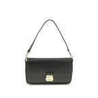 Coccinelle Black Calf Leather Bos Taurus Shoulder Bag - Zeiniez