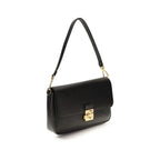 Coccinelle Black Calf Leather Bos Taurus Shoulder Bag - Zeiniez