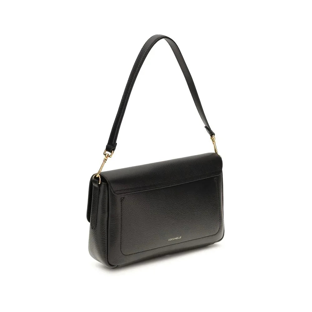 Coccinelle Black Calf Leather Bos Taurus Shoulder Bag - Zeiniez