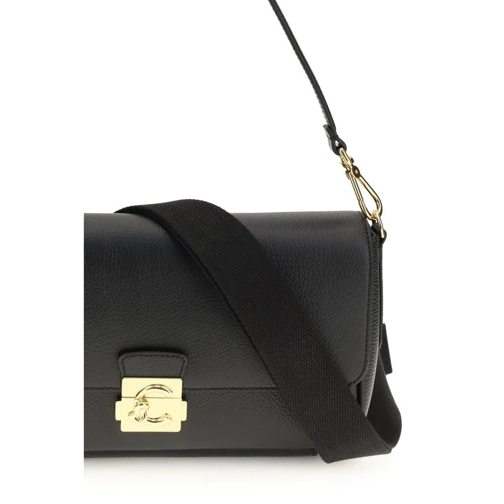 Coccinelle Black Calf Leather Bos Taurus Shoulder Bag - Zeiniez
