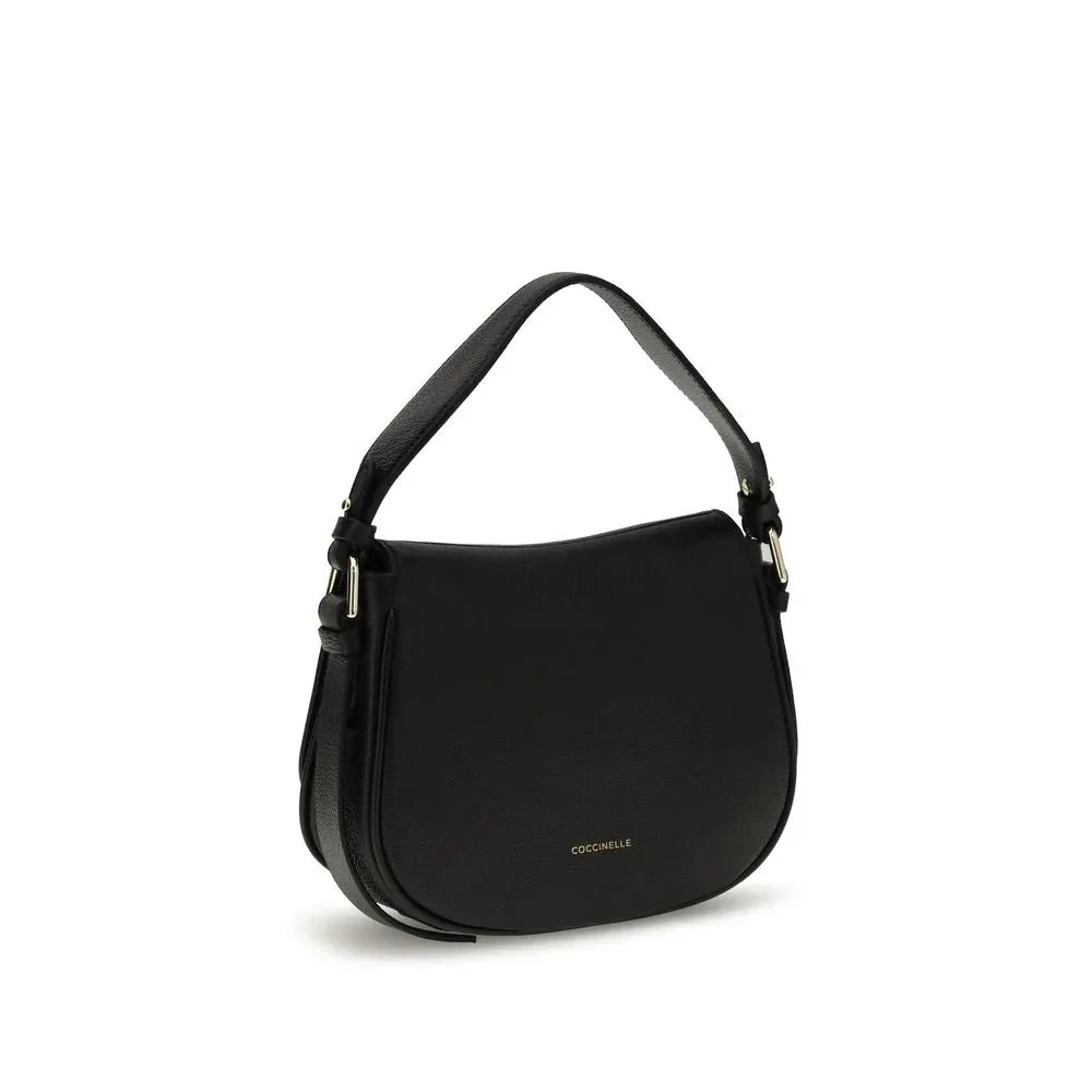 Coccinelle Black Calf Leather Bos Taurus Shoulder Bag - Zeiniez