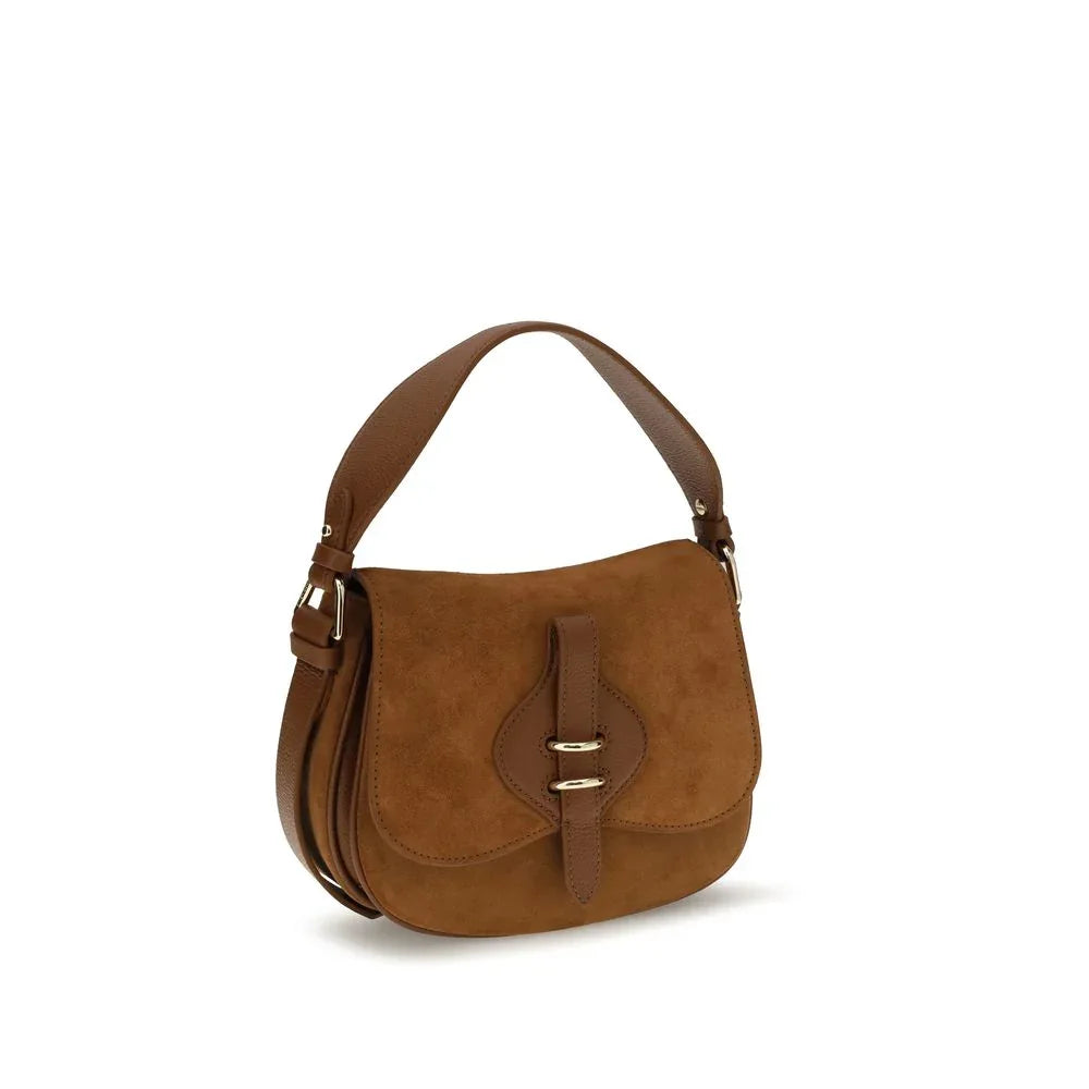 Coccinelle Brown Calf Leather Bos Taurus Shoulder Bag - Zeiniez