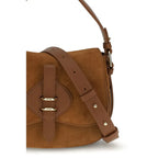 Coccinelle Brown Calf Leather Bos Taurus Shoulder Bag - Zeiniez