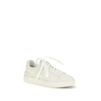Balmain White Calf Leather Bos Taurus Low Top Sneakers - Zeiniez