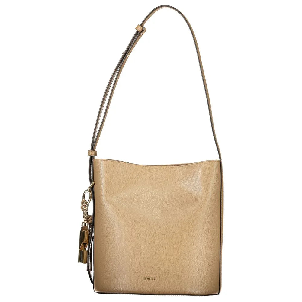Furla Marrone Leather Woman Bucket Bag - Zeiniez