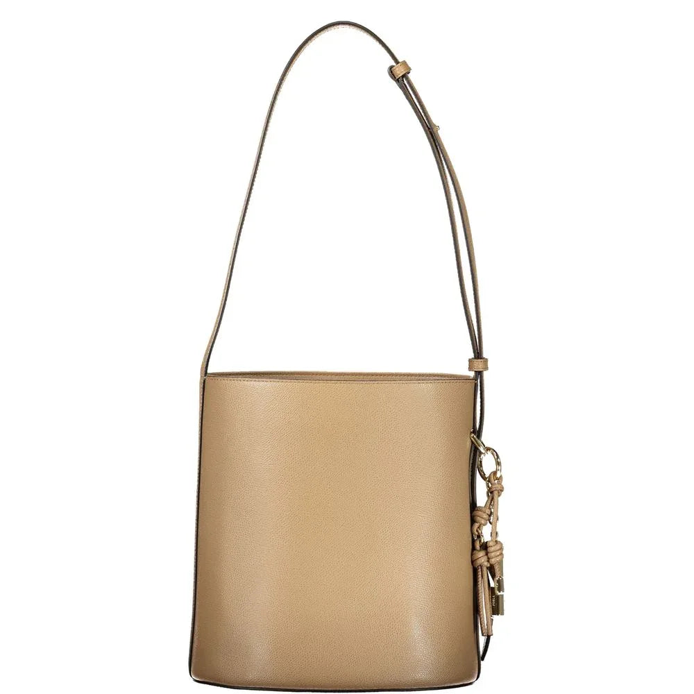 Furla Marrone Leather Woman Bucket Bag - Zeiniez