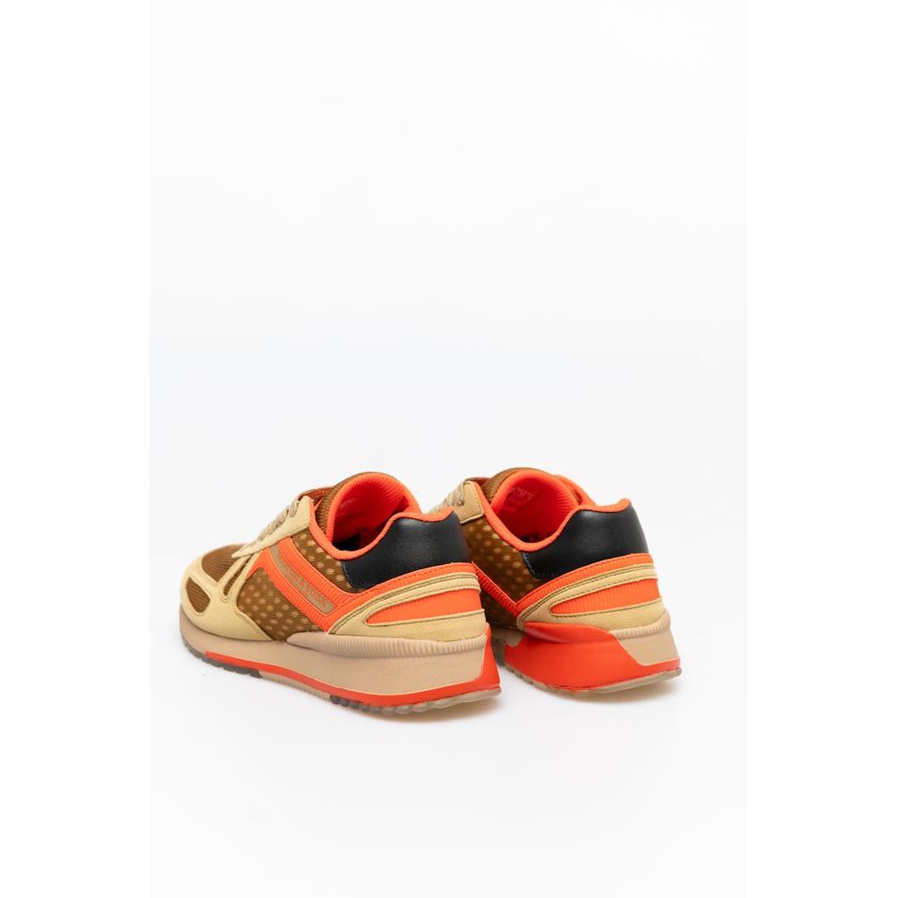 Scotch & Soda Beige Leather Athletic Sneakers