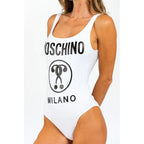 Moschino White Polyamide One-Piece Swimsuit - Zeiniez