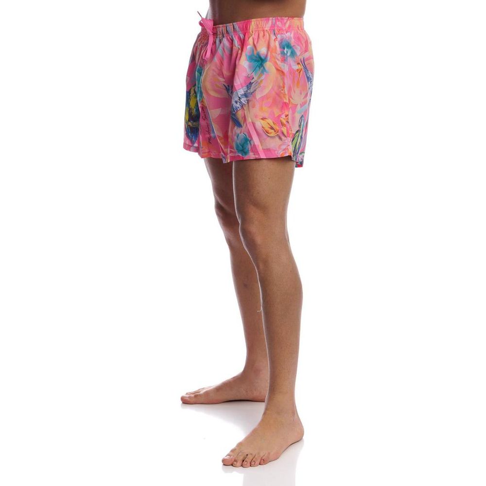 Moschino Multicolor Polyester Swim Shorts
