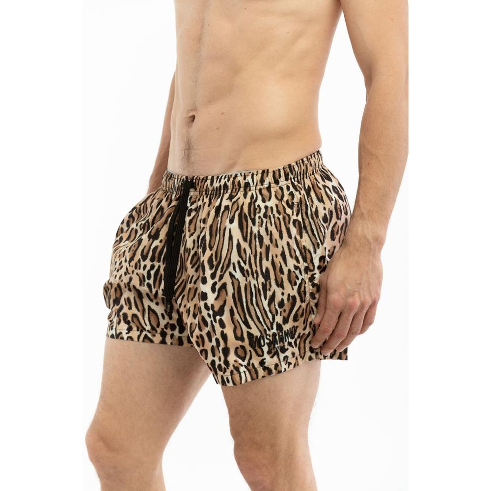 Moschino Multicolor Polyester Swim Shorts
