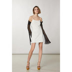 Patrizia Pepe Silver Nylon Cocktail Dress