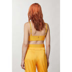 Patrizia Pepe Orange Viscose Tank Tops