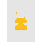 Patrizia Pepe Orange Viscose Tank Tops