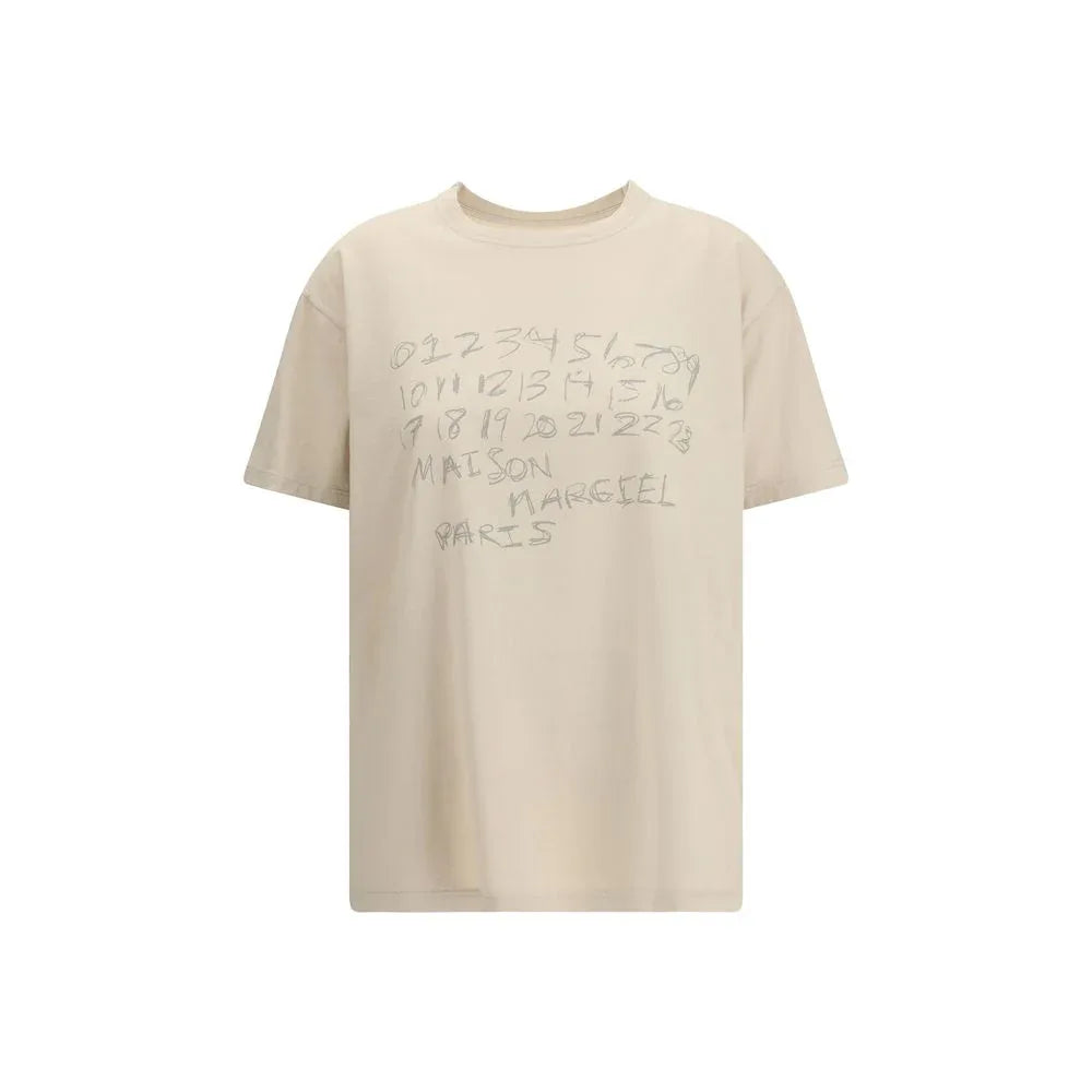 Maison Margiela Beige Cotton T-Shirt - Zeiniez